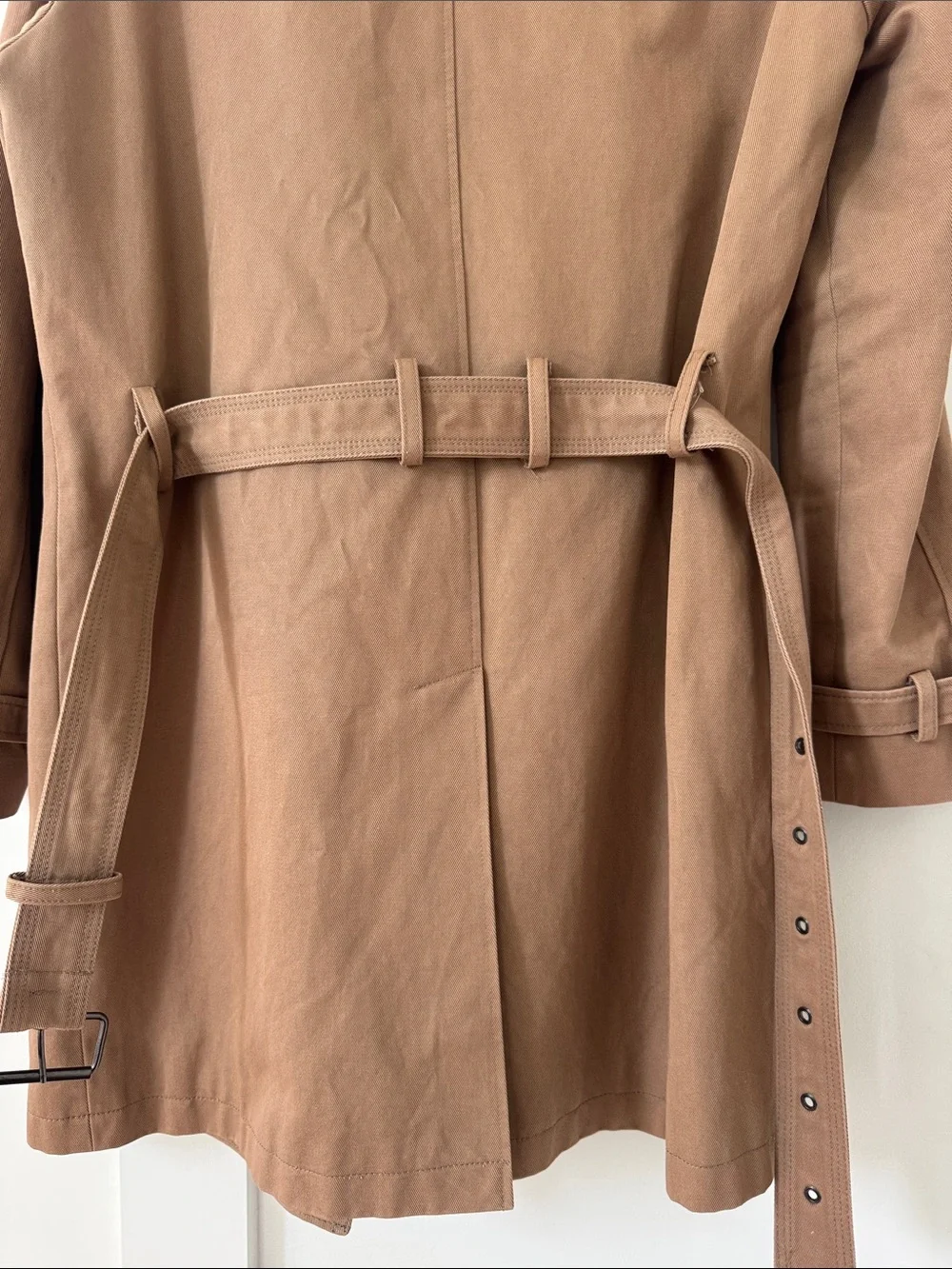The Kooples Khaki Trench Bucked Trench Coat Size 48